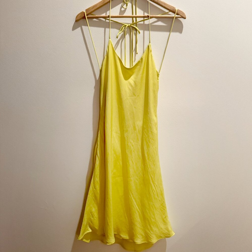Yellow Strappy Slip Dress Brand New with tags NBW
